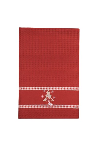 DD SHOP Prosop Bucatarie de Craciun Rosu Burgund Brad 60x40cm - Prosoape Paha...