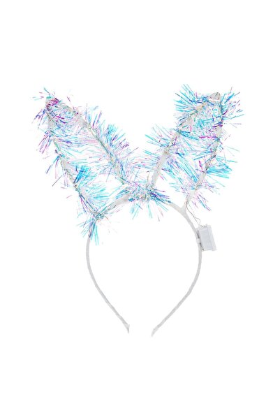 DD SHOP Coronita Deghizare de Craciun cu Urechi Tinsel Irizat & LED - Bentite...