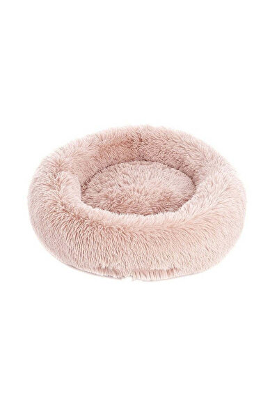 OEM ΣΤΡΟΓΓΥΛΟ FLUFFY ΚΡΕΒΑΤΙ ΚΑΤΟΙΚΙΔΙΩΝ ΡΟΖ 70cm SD-01623