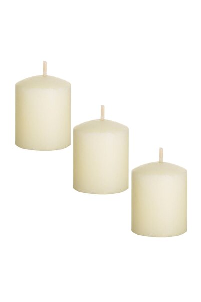 OEM Set Lumânări Votive Ecru cu Aroma de Vanilie Ø3.5x4.5cm – parfum discret ...