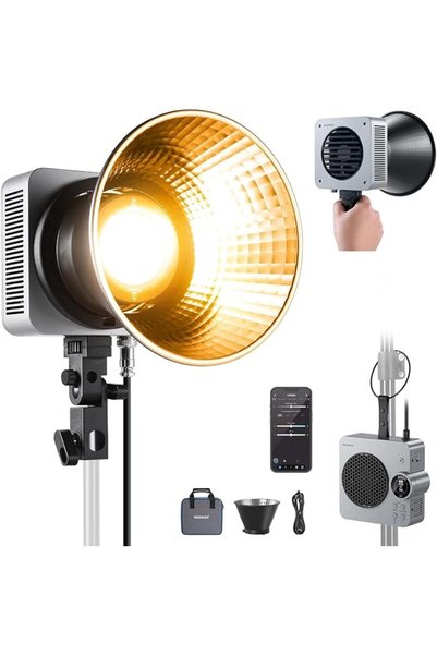 NEEWER ضوء فيديو LED محمول بقوة 60 واط مع تحكم عبر التطبيق/2.4 جيجاهرتز/لوحة ...