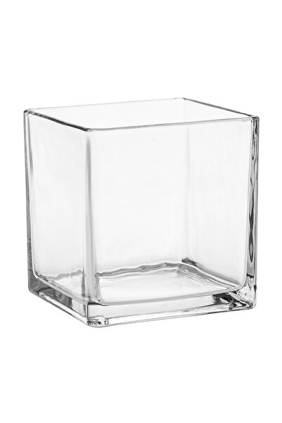OEM Vază Decorativă Transparentă Patrata 8x8x8cm – pune florile în valoare fă...