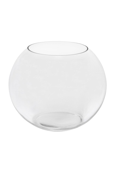 OEM Vază Rotunda Transparentă Ø25x19.7cm – pune florile în valoare fără să în...