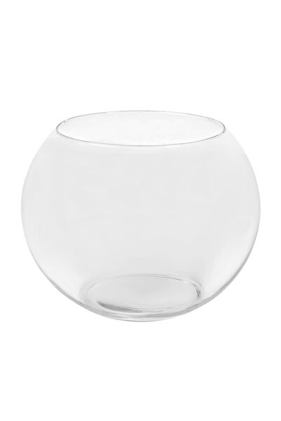 OEM Vază Rotunda din Sticlă Transparentă Ø10x7.6cm – pune florile în valoare ...