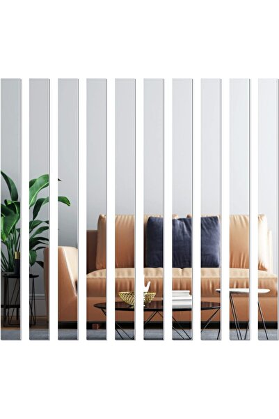 Generic TUOYECHEN Self-Adhesive Striped Acrylic Mirror Tiles - 50 cm Flexible...