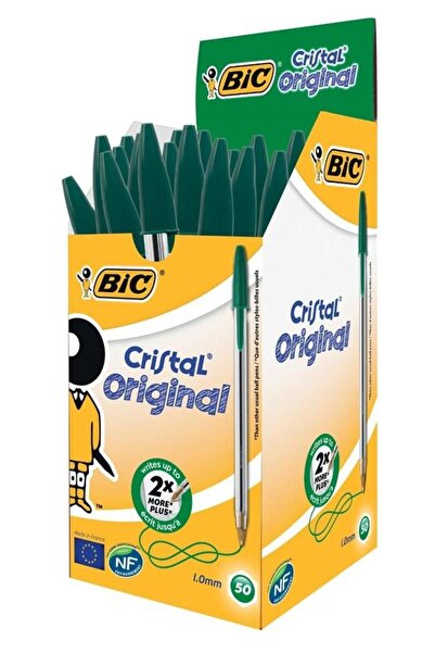 Bic CRISTAL GREEN PEN 50 unități