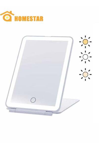 Generic Rechargeable Travel Makeup Vanity Mirror with LED Lights, Portable 3 ...