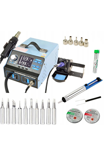 HOTAIRBRUSH HOTAIR WEP 992D+ stație de lipit cu memorie de profile + vârfuri,...