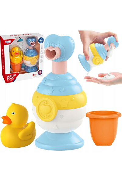 woopie Set de jucării de baie: Cană + Rață + Dozator de săpun BEBE