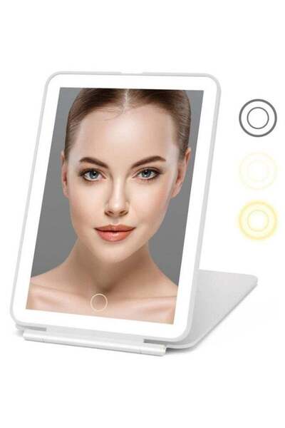 Generic Rechargeable Travel Makeup Mirror 72 LED Lighted Makeup Mirror Travel...