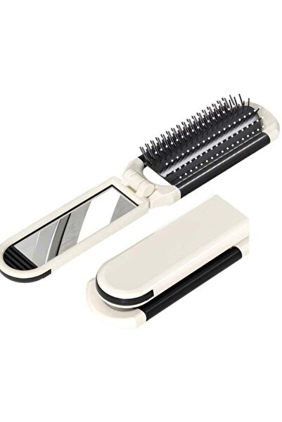 Generic 2 Pack Folding Travel Hair Brush with Detachable Mirror – Portable Sc...