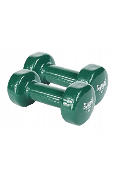 Allright Set gantere cu greutate, din vinil, 2x3 kg