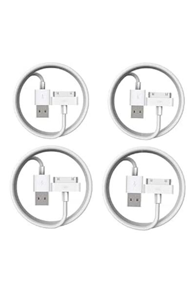 Taimi كابل USB أبيض بطول 2 متر لشحن سريع للآيفون - نقل البيانات (عبوة واحدة)