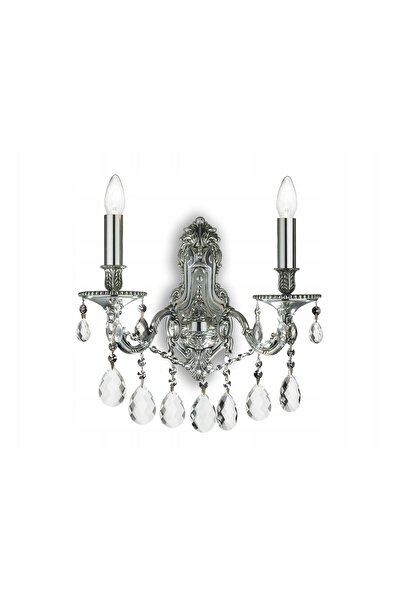 Ideal Lux Aplică de perete argintie E14 40 W