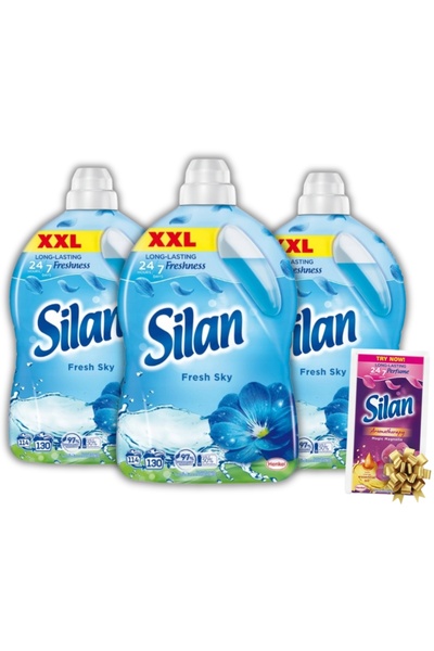 silan Fresh Sky Detergent Lichid UNIVERSAL 390 Spălări 3x 2,86L ORIGINAL