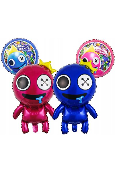 NO BRAND Set baloane RAINBOW FRIENDS ROBLOX aniversare 4 bucăți