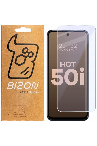bizon Sticlă pentru Infinix Hot 50i, sticlă hibridă, sticlă de ecran
