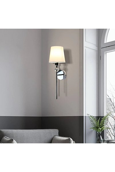 Generic Brand Modern Wall Light Silver E14 Wa/D6392/1Ch