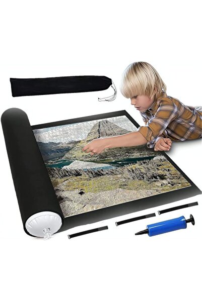 X SPRING Puzzle Roll Mat, 116x66cm Portable Felt Puzzle Mat with Storage Bag,...