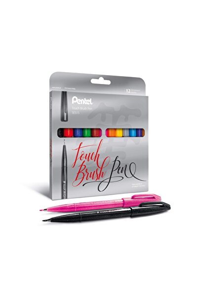Pentel Pix tip pensulă SES15C 12 culori