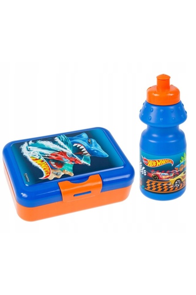 Starpak Sticlă + Cutie pentru gustări pentru școală, Sandvișuri, Hot Wheels