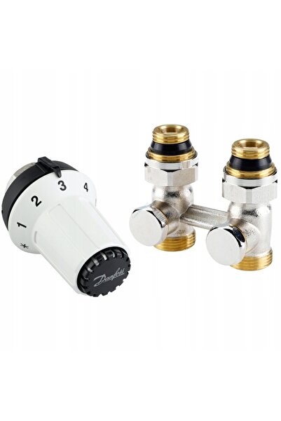 DANFOSS SET CAP THERMOSTATIC + CONEXIUNE INFERIOARĂ VALVĂ DREAPTĂ TIP V