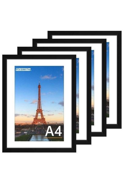 Generic 4PCS Photo Frame Set, A4 Picture Frames with HD Plexiglass, Gallery W...