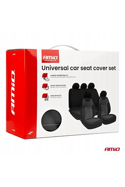 AMIO Huse scaune auto universale față-spate SC15 tetiere compatibile cu airbag