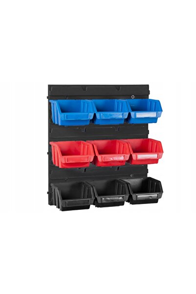 PATROL GROUP SISTEM DE FIXARE PE PERETE 350 NEGRU PENTRU ATELIER + SET DE 9 C...
