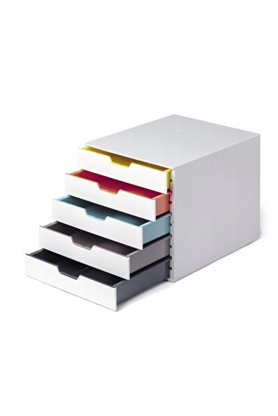 Durable Organizator cu 5 sertare, culori asortate