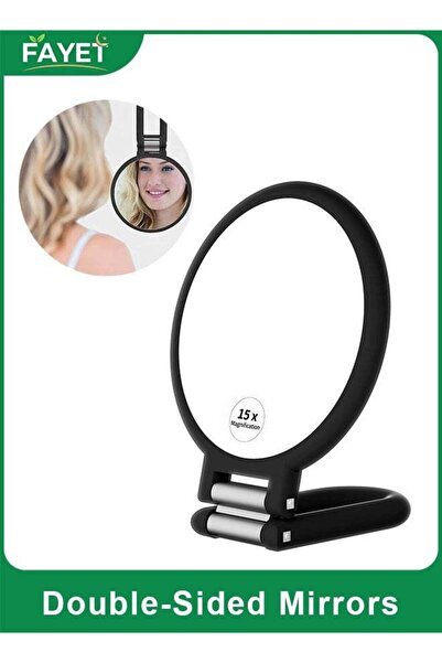 Generic 15X Magnifying Handheld Mirror, Double-Sided 1X and 15X Makeup Mirror...