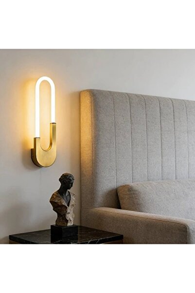 Generic Brand أبليك جداري مودرن ذهبي زيتي LED 12 واط إضاءة صفراء 60 سم WA/E70...
