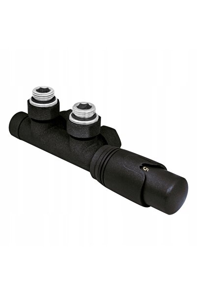Perfexim Set termostatic integrat cu pre-setare, unghiular de 1/2 inch, negru