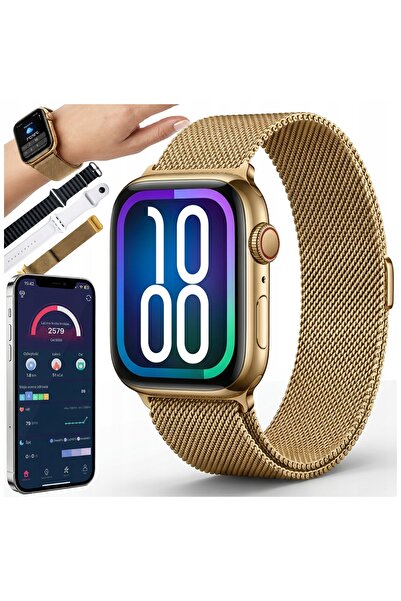 NO BRAND SMARTWATCH CEAS DE DAMĂ AURIU APELURI NOTIFICAȚII SPORT SĂNĂTATE 3 C...