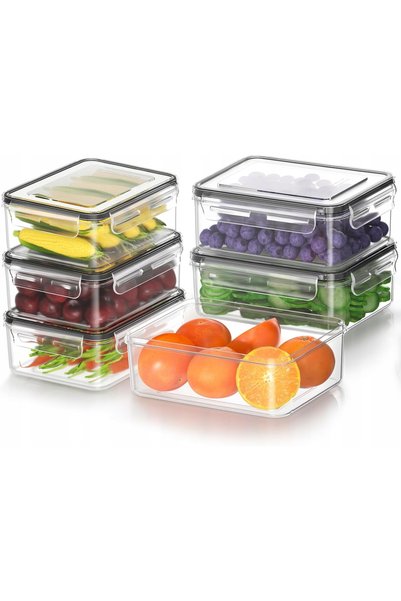 NO BRAND SET DE 6 RECIPTE REZISTENTE PENTRU PĂSTRAREA ALIMENTELOR