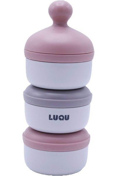 LuQu حاوية مسحوق الحليب ثلاثية الطبقات