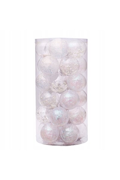NO BRAND SET 30 BUCĂȚI GLOBURI DE CRĂCIUN 7CM AURII DECORATE