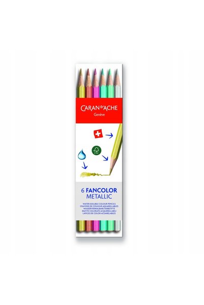 Caran d'Ache KREDKI Swisscolor Aquarelle 6 culori