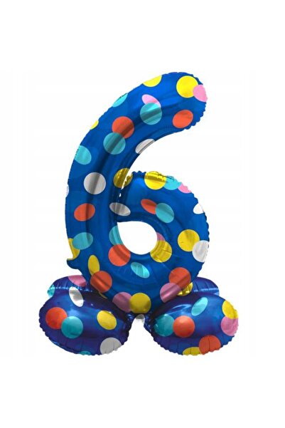 Folat Balon din folie, figurină mazăre stând în picioare, 6, ALBASTRU XL