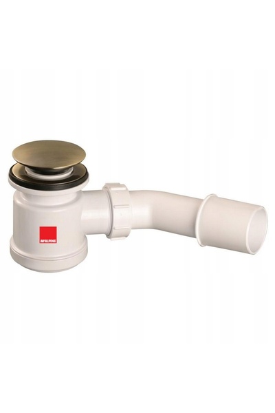 McAlpine BATERIE DE LAVABO CU CURĂȚARE DIN SUS, 50mm, SISTEM CLICK-CLACK, ALA...