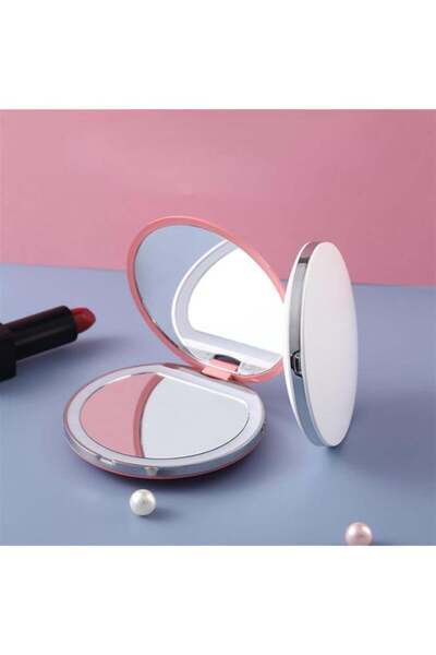 Generic Kimaya LED Travel Makeup Mirror, 3.5-inch Compact with 10X Magnificat...
