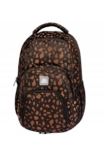 NO BRAND Rucsac școlar MY BAQ GOLD PANTHERA TEENAGER pentru fete