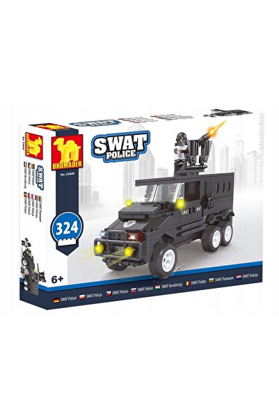 Dromader Set de blocuri vehicul poliție SWAT 324 piese