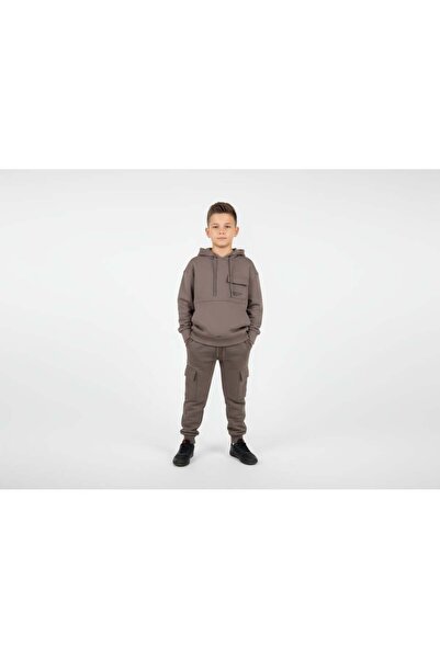 unbranded Boys Hoodie Set-Dark Gunmetal-6