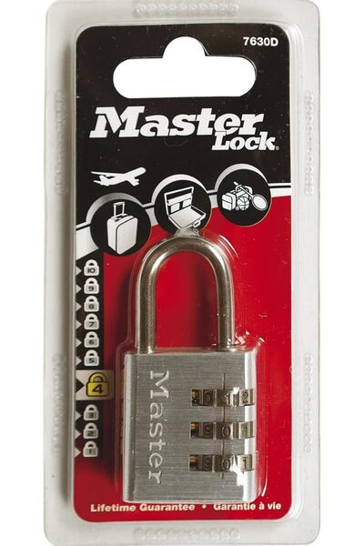 Master Lock RESETTABLE ALUMINUM COMBINATION PADLOCK 30 MM
