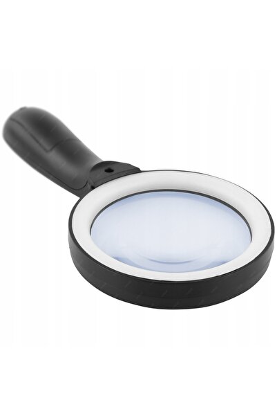 Reball Lupă de citit cu mărire 10x, puternică, cu 12 lumini LED