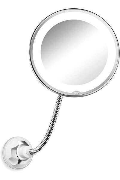 Generic Flexible Mirror As Seen On TV, Wall Mounted Light Up 10x Magnifying M...