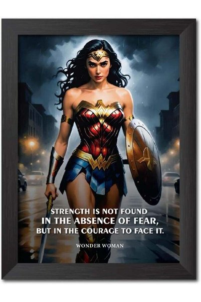 Generic TenorArts Wonder Woman Poster Comics Quotes Photo Frame Painting