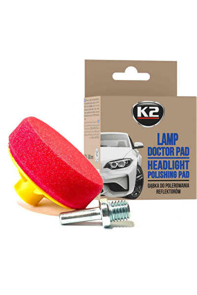 K2 LAMP DOCTOR Cap de lustruire cu burete pentru restaurarea farurilor 80mm M14