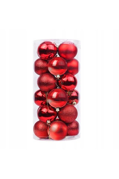 Springos STROIK Globuri de Crăciun 30 buc. Set de 6 cm Ornamente suspendabile...